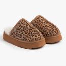 Ladies Mabel Sheepskin Platform Mule Slipper Chestnut Animal Extra Image 1 Preview
